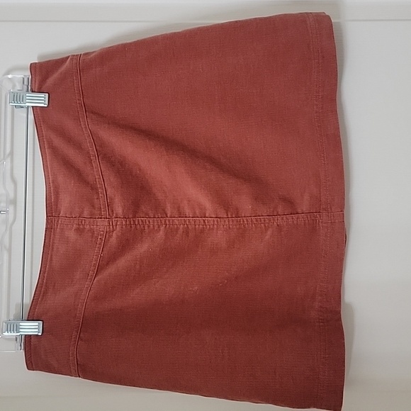 Forever 21 Size 30 Burnt Orange Corduroy Front Zipper Closure A Line Mini Skirt - Picture 3 of 9